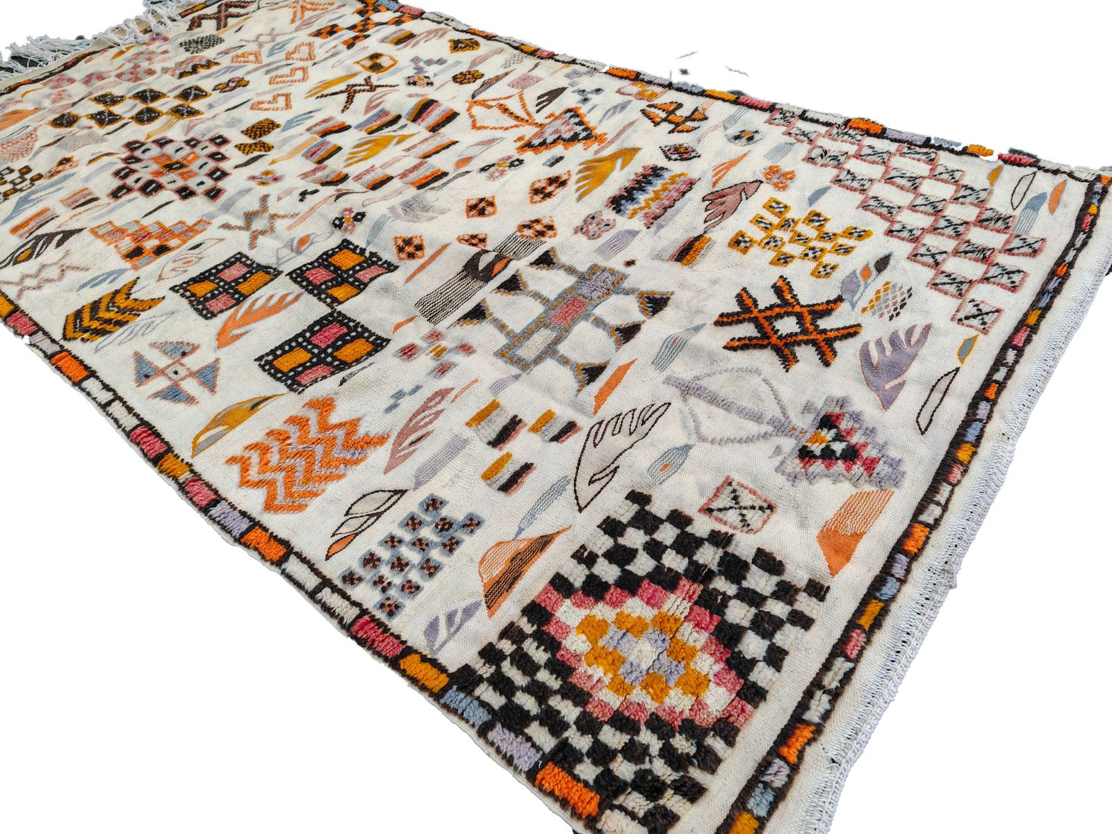 No Custom Fee. Shipped From Uk/ Handmade Large Colourful Moroccan Berber Rug. Camel Wool Carpet 8.5×4.9 Ft 265x150cm photo furniture