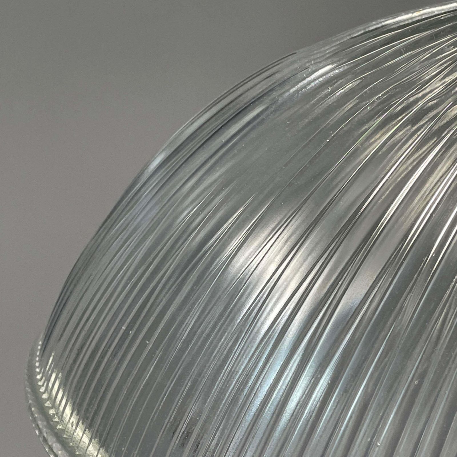 photo furniture Art Deco Holophane Industrial Glass Pendant Lamp, France, 1930s