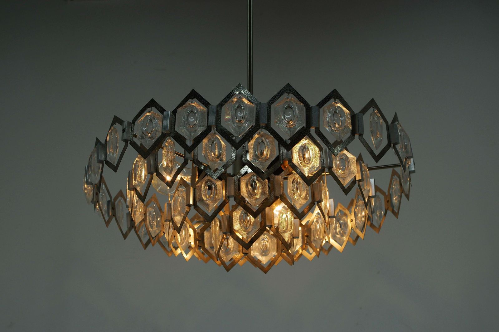 Midcentury Chandelier Designed By Bejvl For Kamenicky Senov, 1960s photo Lighting