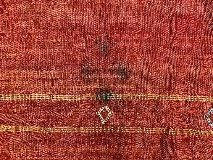 photo vinterior Vintage Moroccan Vegan Silk/Wool Berber Kilim X Large Kelim Rug