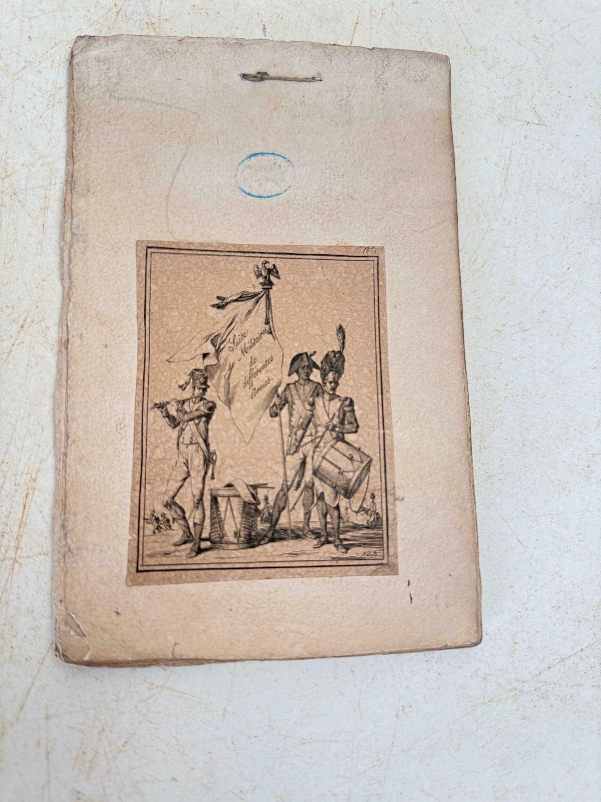 Old Original Engraving With Soldiers Characters France 19th Set Of 10 photo 368.0