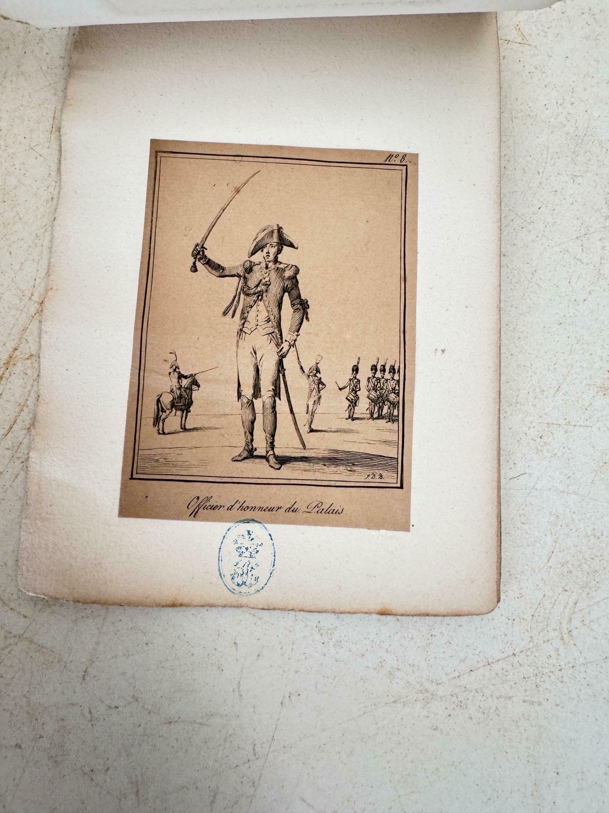photo vinterior Old Original Engraving With Soldiers Characters France 19th Set Of 10