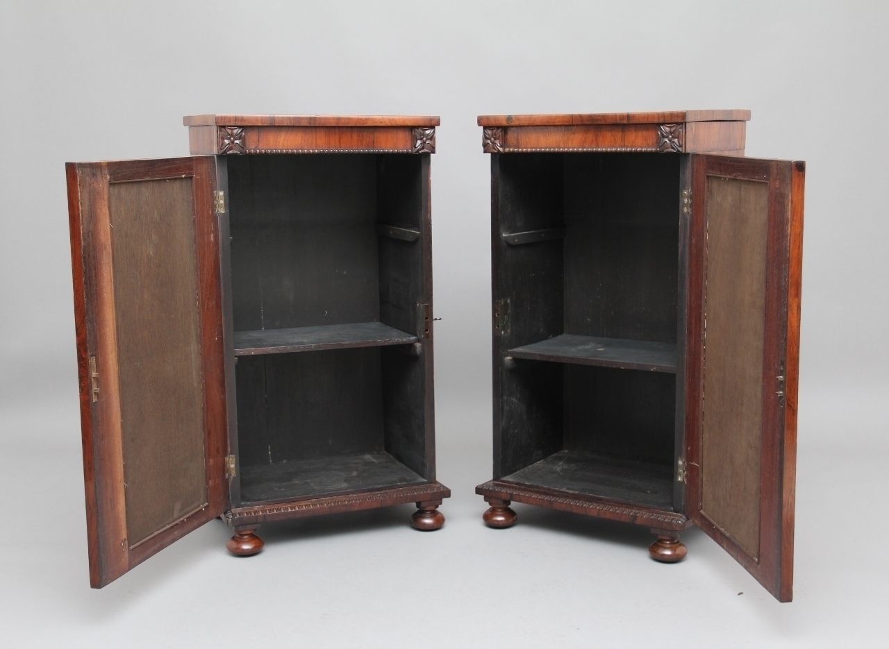 Pair Of Early 19th Century Rosewood Pedestal Cabinets photo furniture