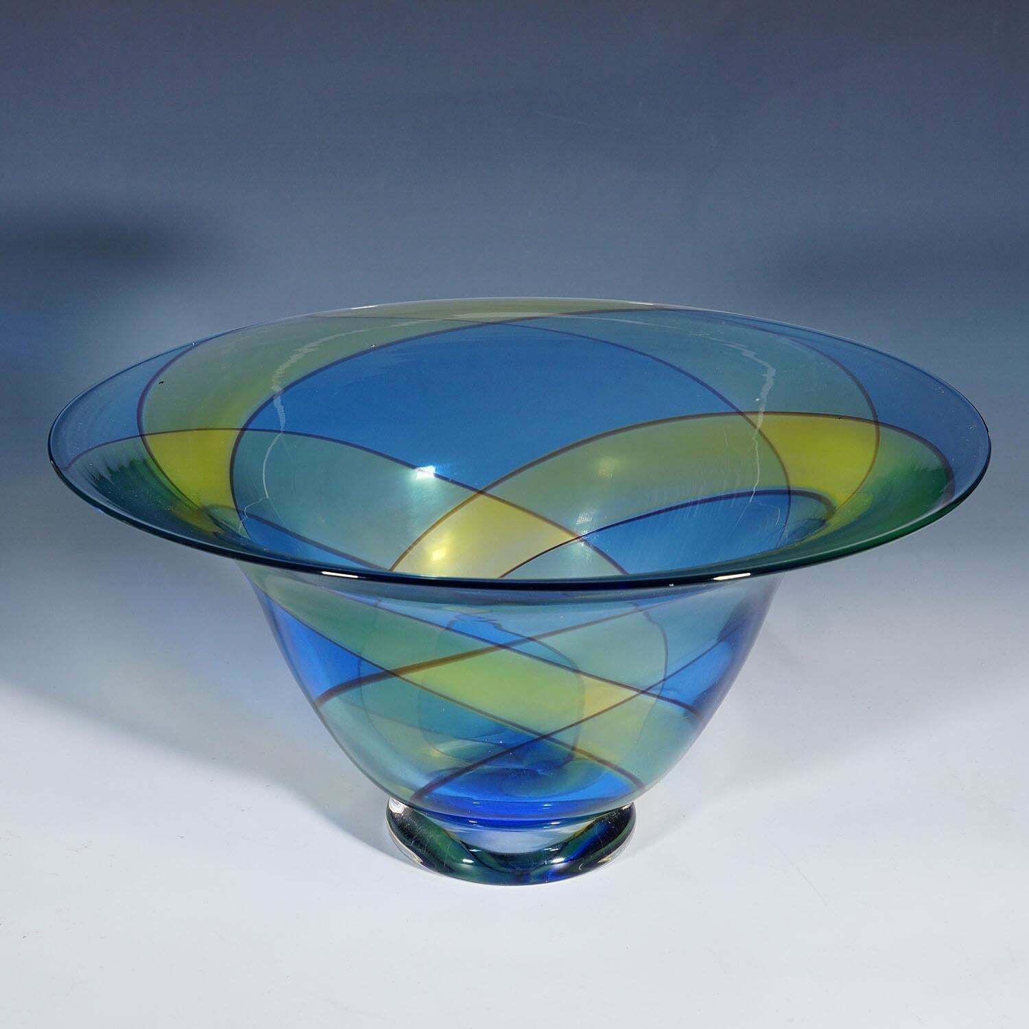 Large Carnevale Art Glass Bowl By Vetreria Archimede Seguso Ca. 1980s photo buy