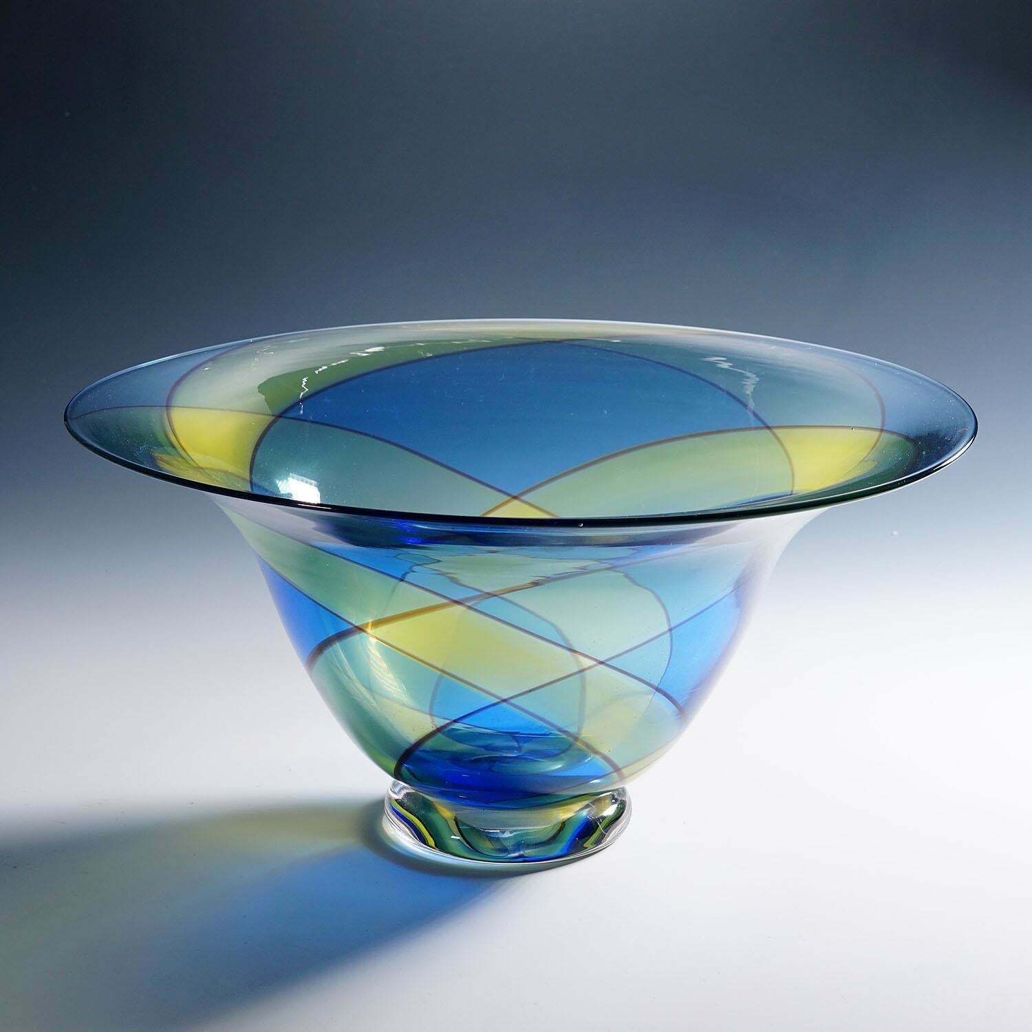 photo for sale Large Carnevale Art Glass Bowl By Vetreria Archimede Seguso Ca. 1980s