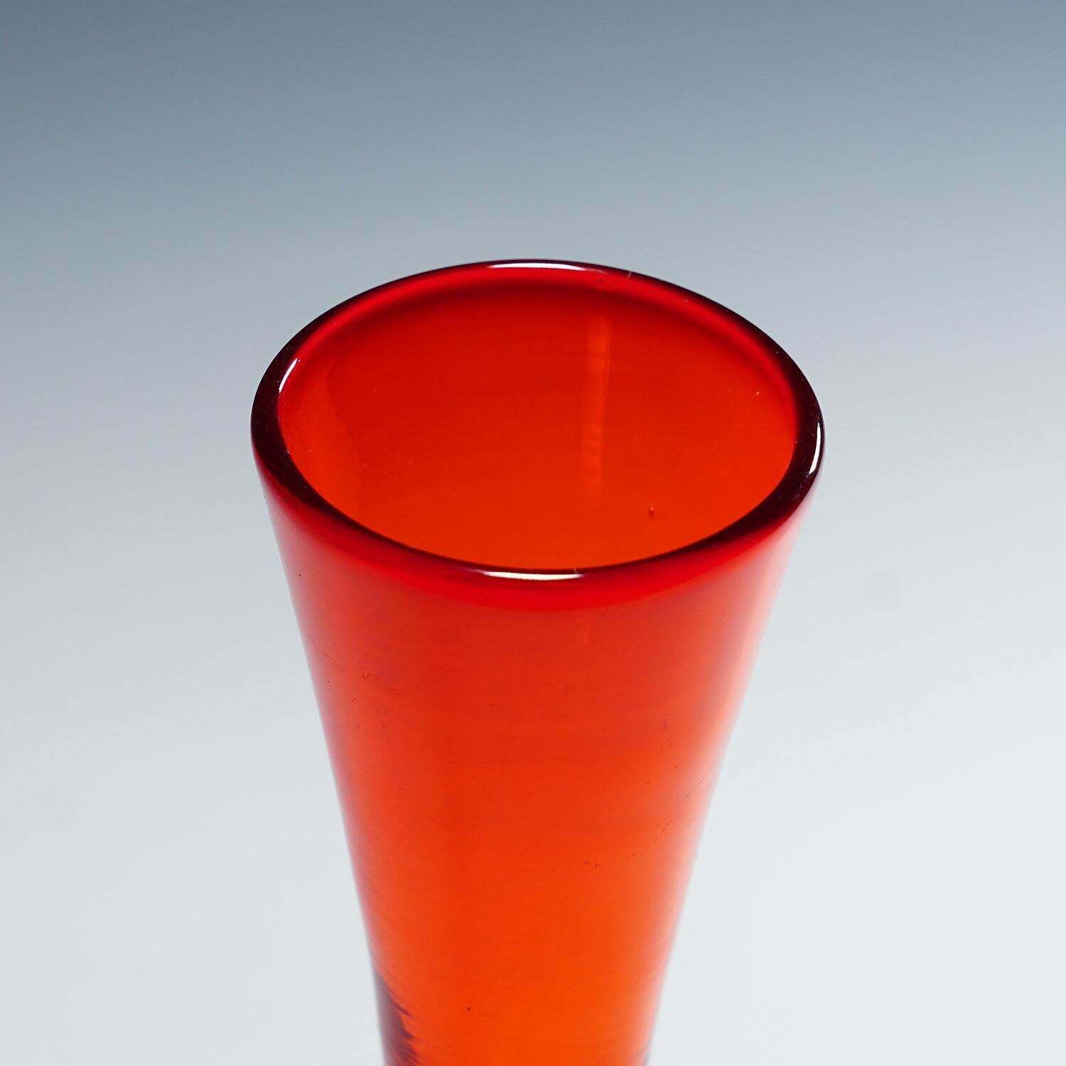 Vetro Soffiato Glazen Vaas Van Vittorio Zecchin Voor Venini Murano, Ca. 1950 photo Woonaccessoires