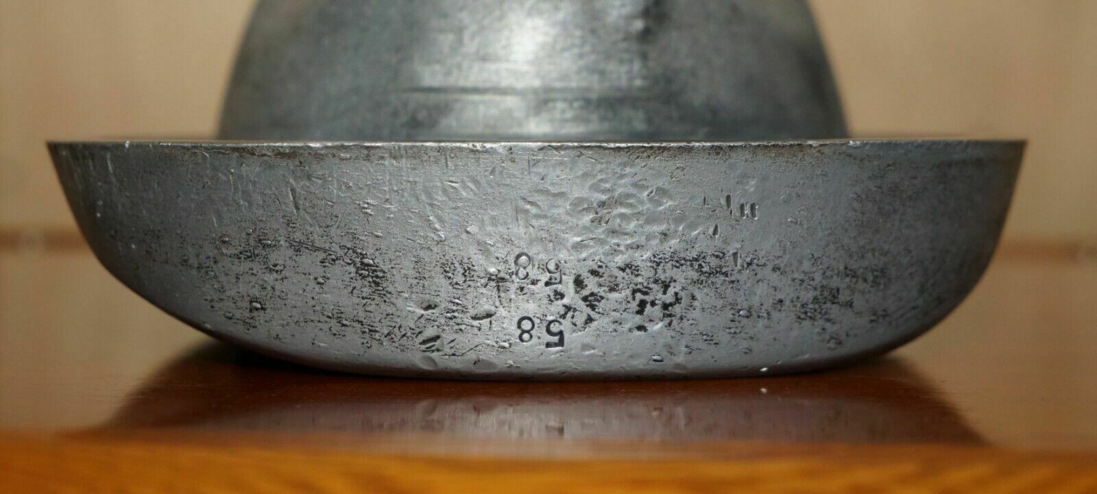 Antique Original Pewter Trilby Hat Stand Mold For Circa 1920's Art Deco Hats photo vinterior