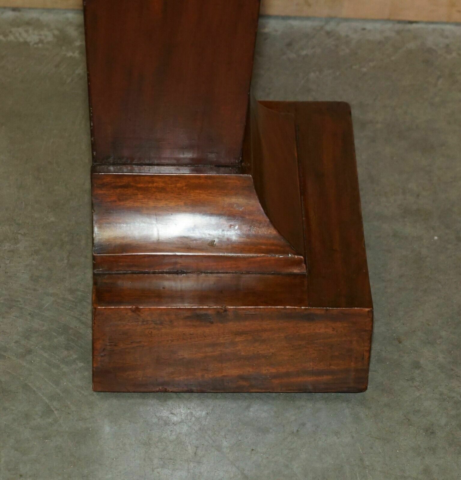 photo for sale Restored Antique Circa 1870 Sheraton Walnut & Flamed Mahogany Jardiniere Stand