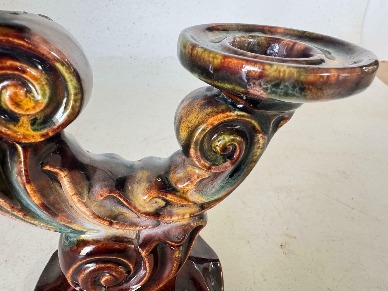 Ceramic Candleholderor Candlestick By Saint Jean Ceramic France 1970 photo 282.0