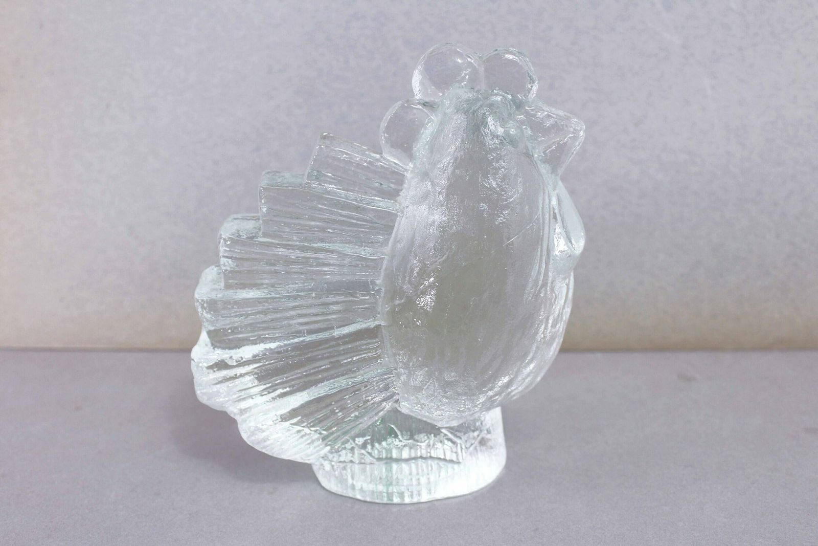 Modernist Glass "Hen" By Pukeberg Sweden 1970 photo vinterior