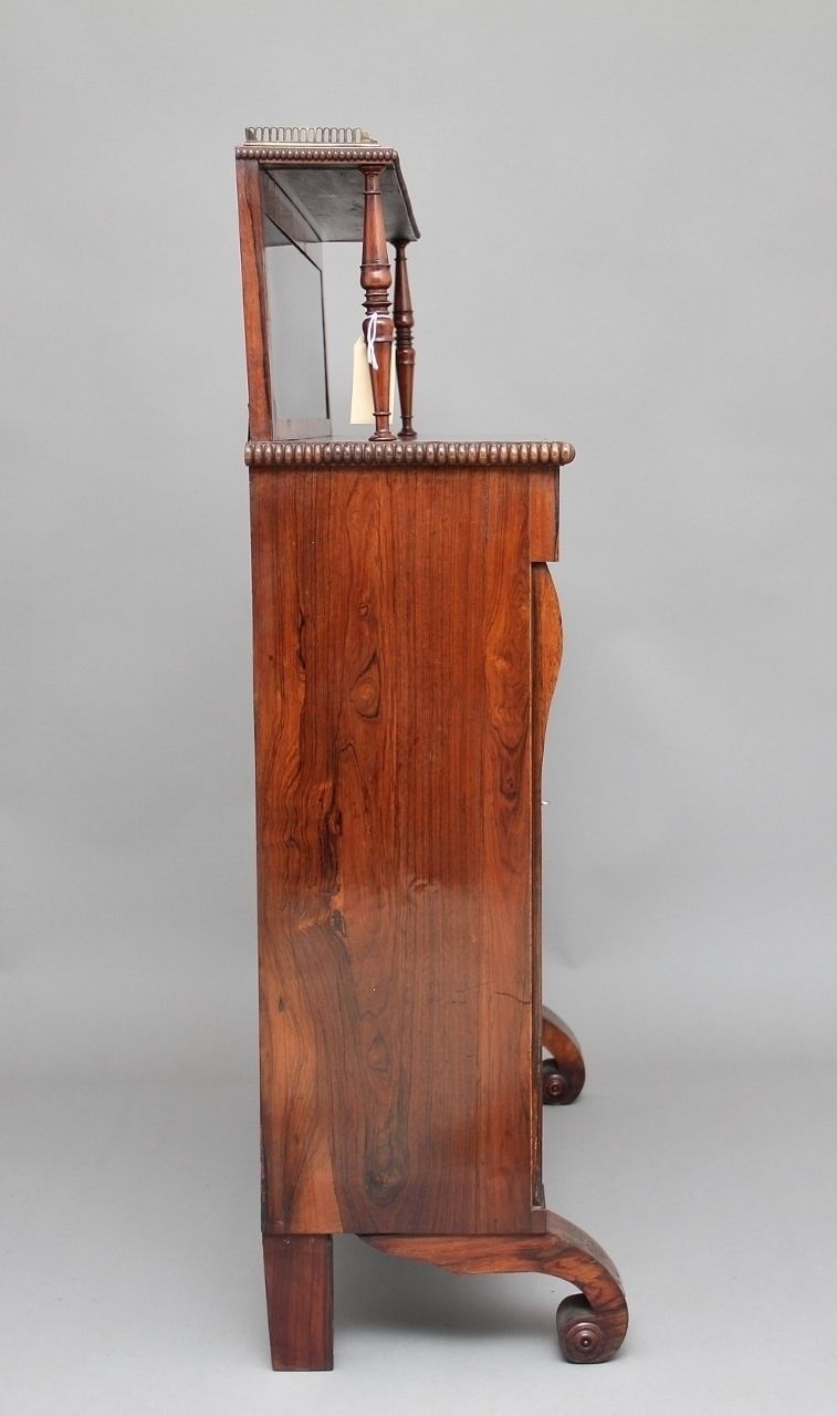 Regency Rosewood And Brass Inlaid Chiffonier photo Furniture