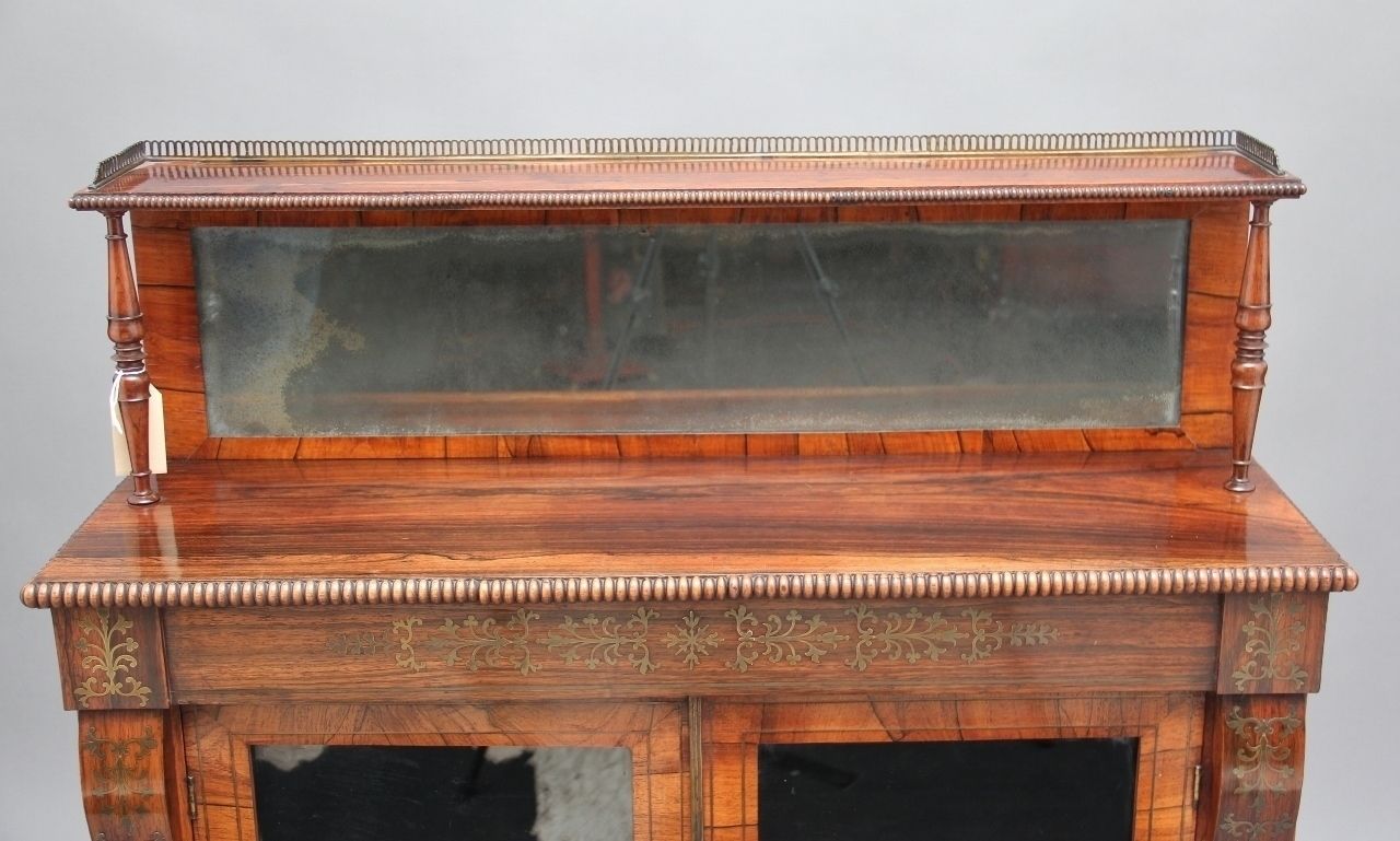 Regency Rosewood And Brass Inlaid Chiffonier photo buy