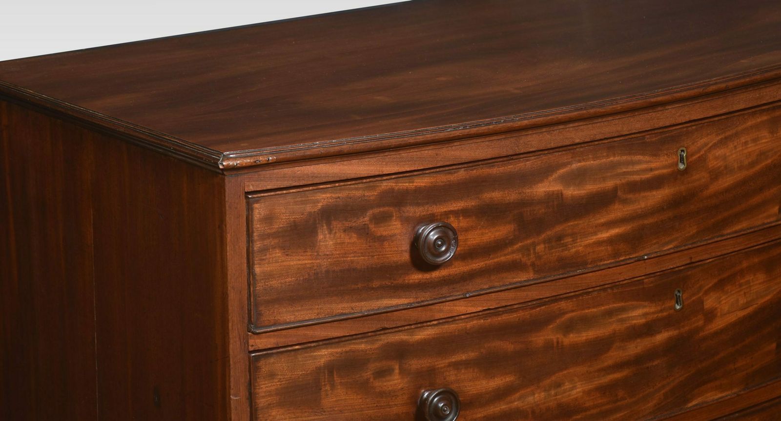Regency Mahogany Bow Front Chest Of Draws photo vinterior