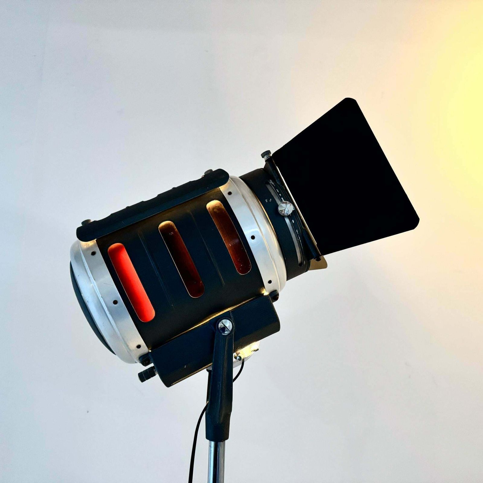 Lighting Mid Century Italian Cinema Spot Light Floor Lamp By Iff, 1950s 1960s photo