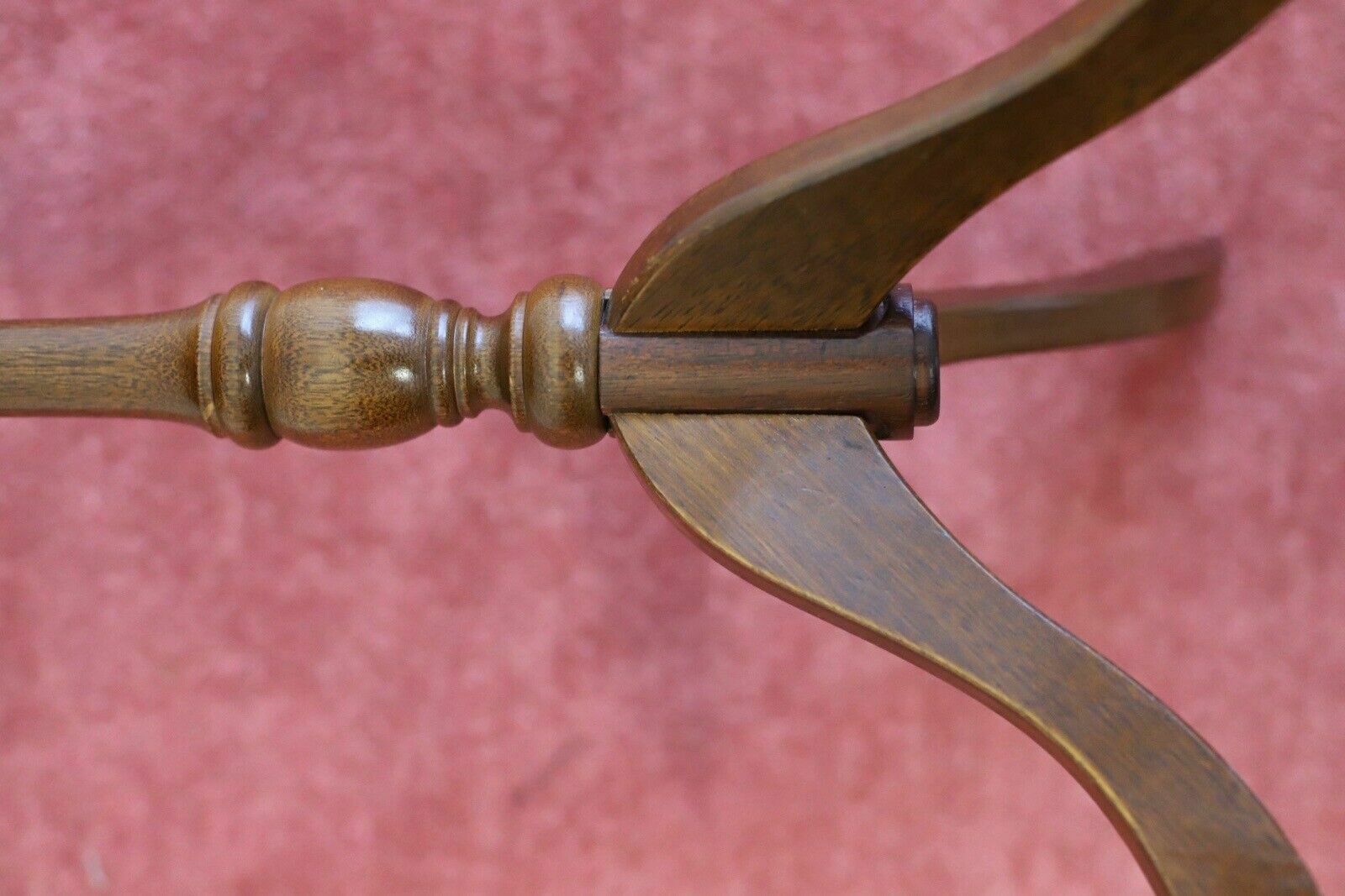 photo furniture Lovely Vintage Leather Top Wine Table