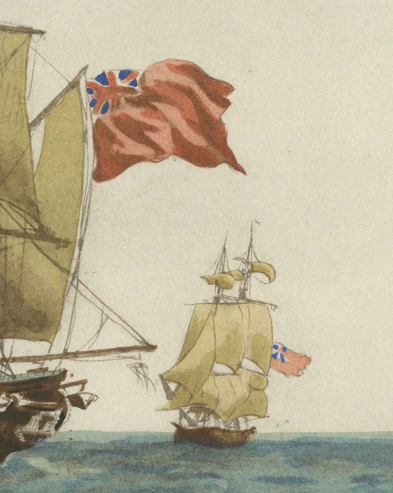 Before The Gales: An English Frigate Awaiting Wind, Circa 1920 photo Art