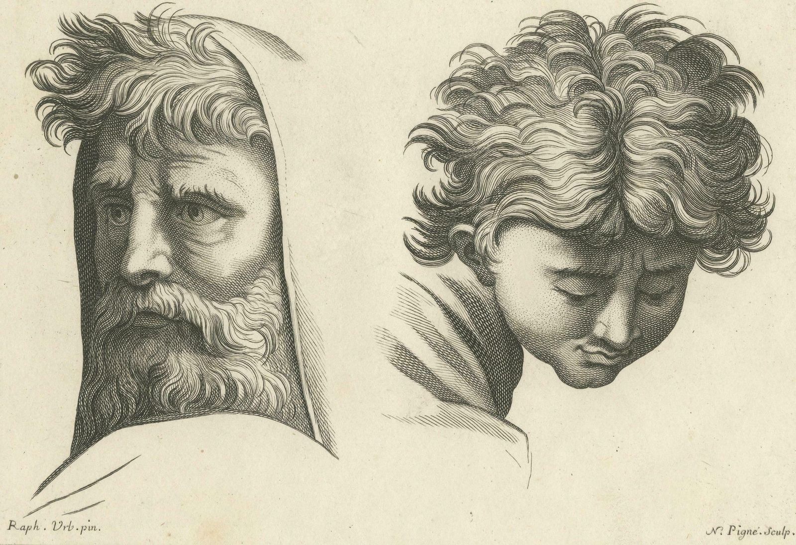 Wisdom And Innocence: Contrasts In Time By Pigné", 1740 photo 370.0