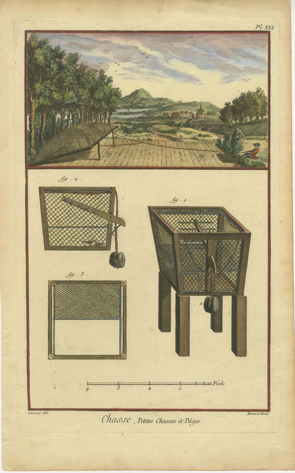 Hunting, Small Game Hunting, And Traps: Engraved In The 18th Century, 1793