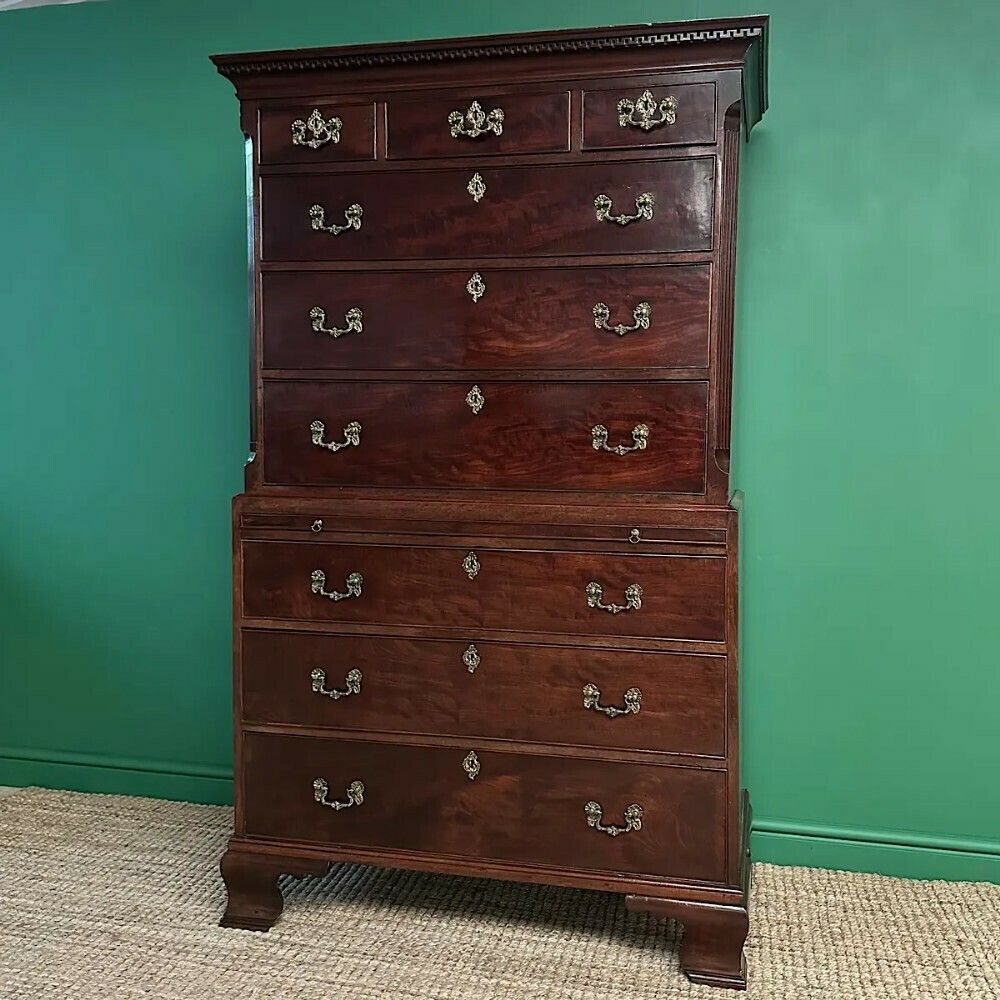 photo buy Superb Quality Large Georgian Mahogany Antique Chest
