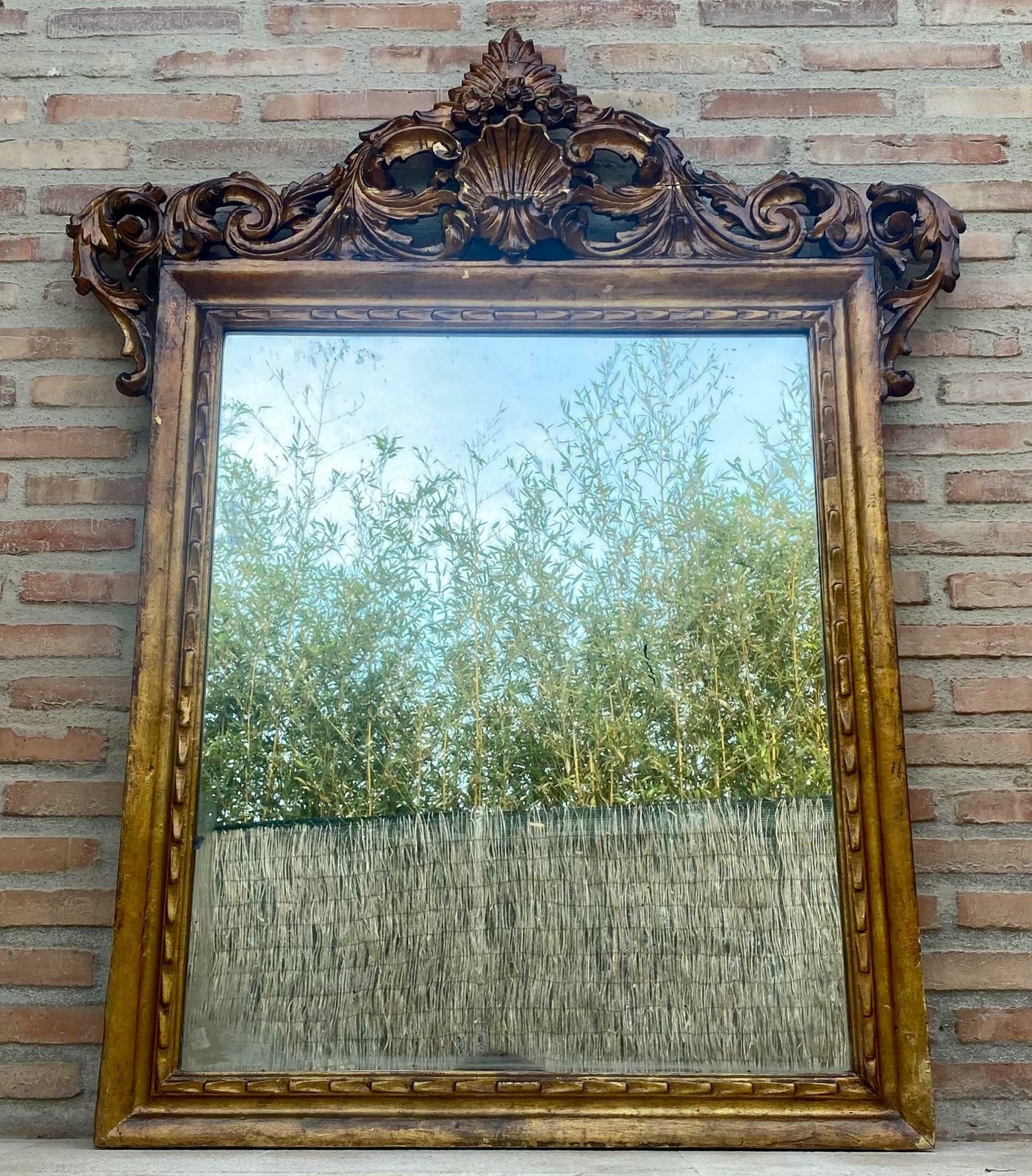 Miroir mural français en bois, début du XXe siècle, années 1920 photo buy