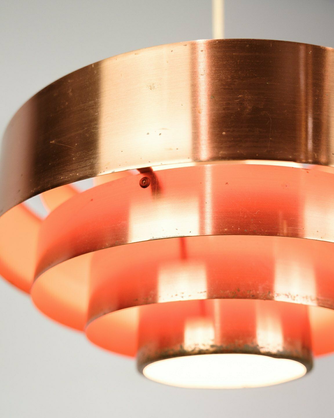Ceiling Lamp Model Ultra In Copper By Jo Hammerborg For Fog Og Mørup From 1960s photo 1240.0