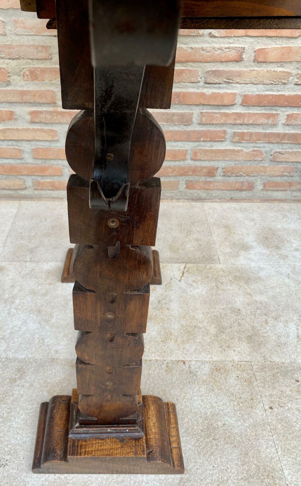 photo vinterior Console espagnole début du XXe siècle à un tiroir, années 1940