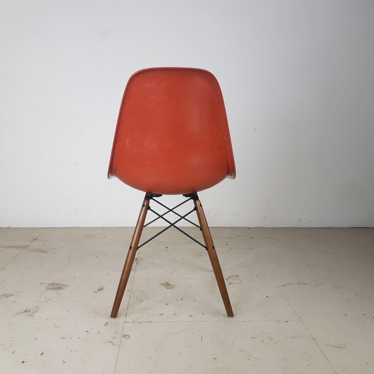 Eames Herman Miller Dsw Side Chair In Terracotta photo Furniture