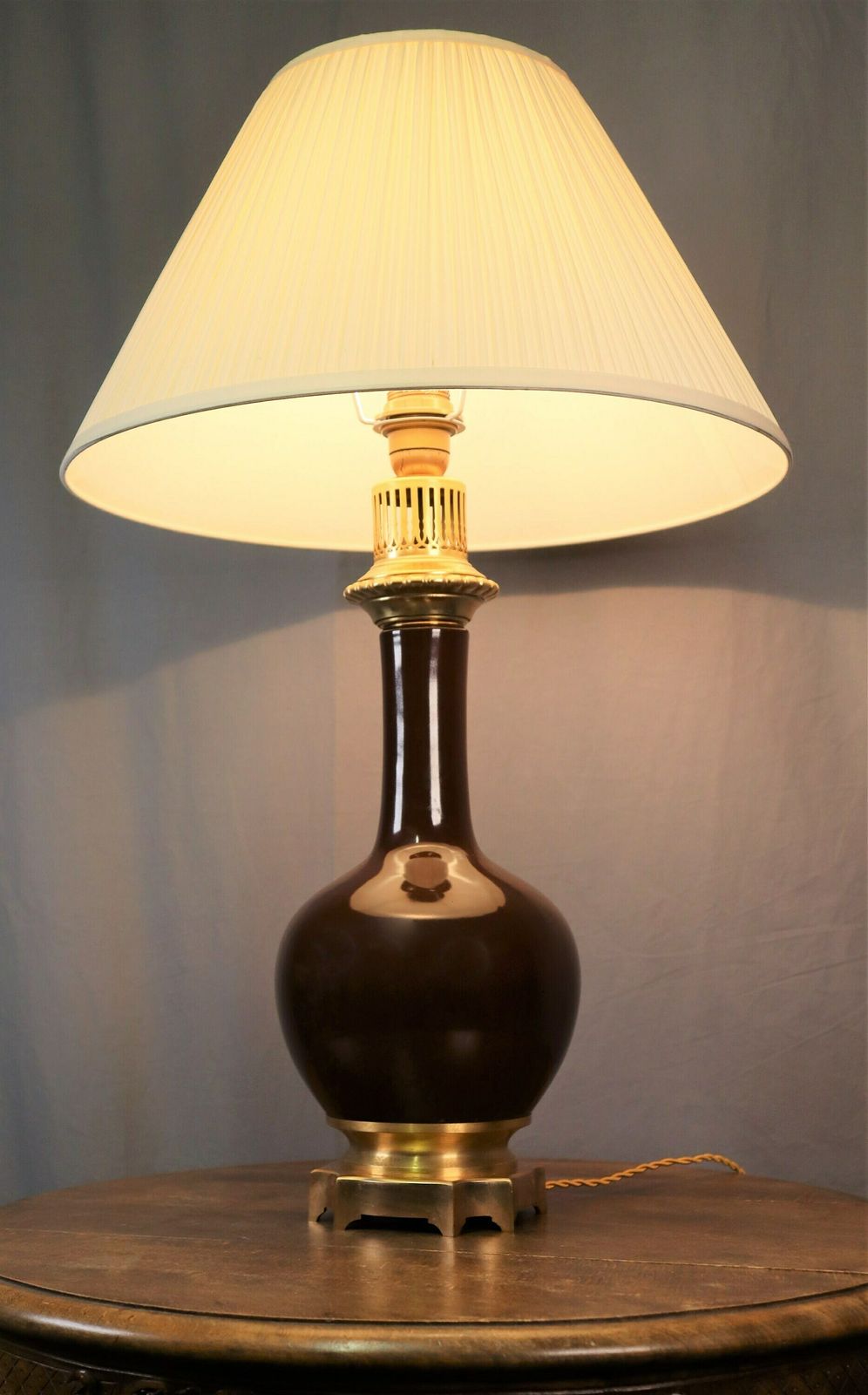 Hollywood Regency Chinese Asian Vintage Porcelain De Paris French Table Lamp (St.72) photo buy