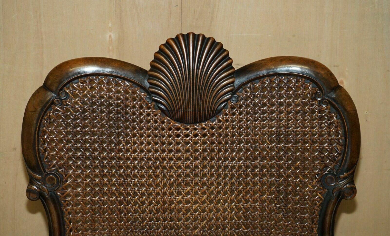 Victorian Thomas Chippendale Lion's Hairy Paw Bergere Brown Leather Armchair photo Furniture
