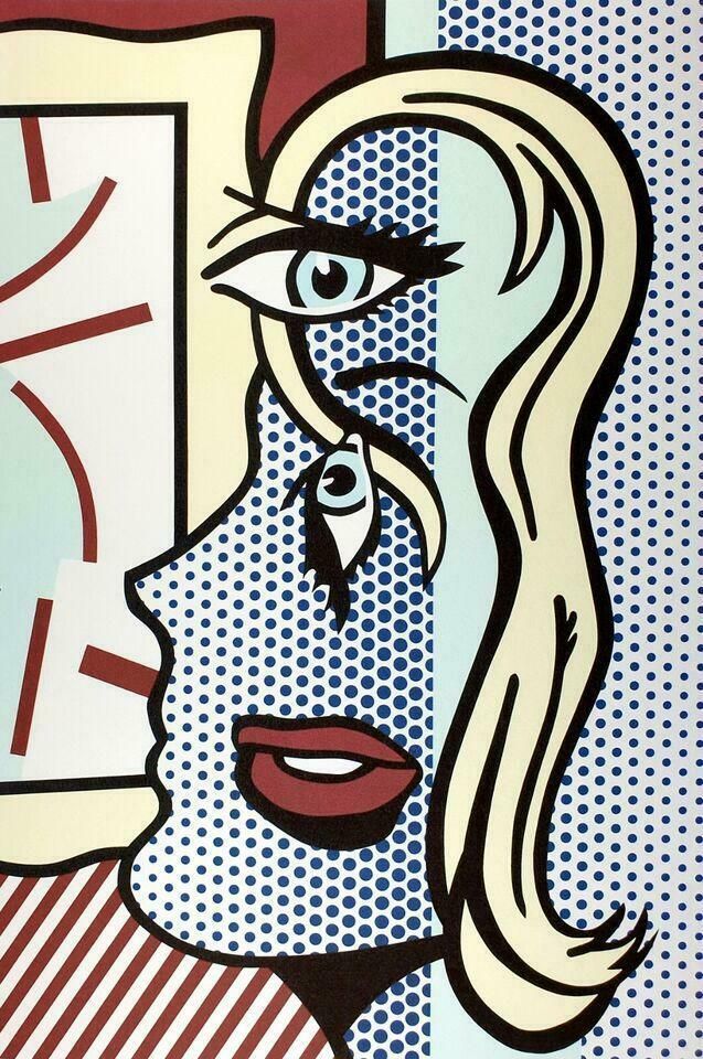 1980s Original Roy Lichtenstein "Art Critic" Limited Edition Lithograph photo Art