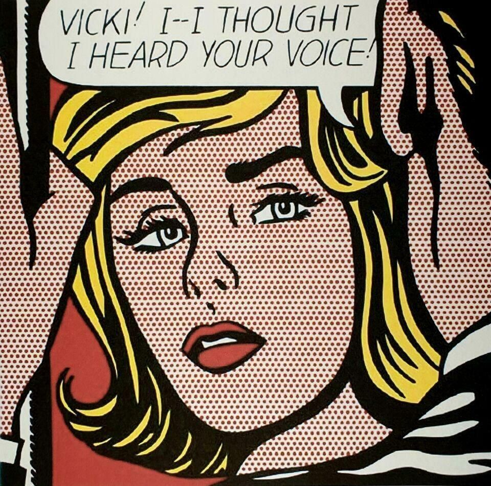 1980s Original Roy Lichtenstein "Vickie1" Limited Edition Lithograph photo buy
