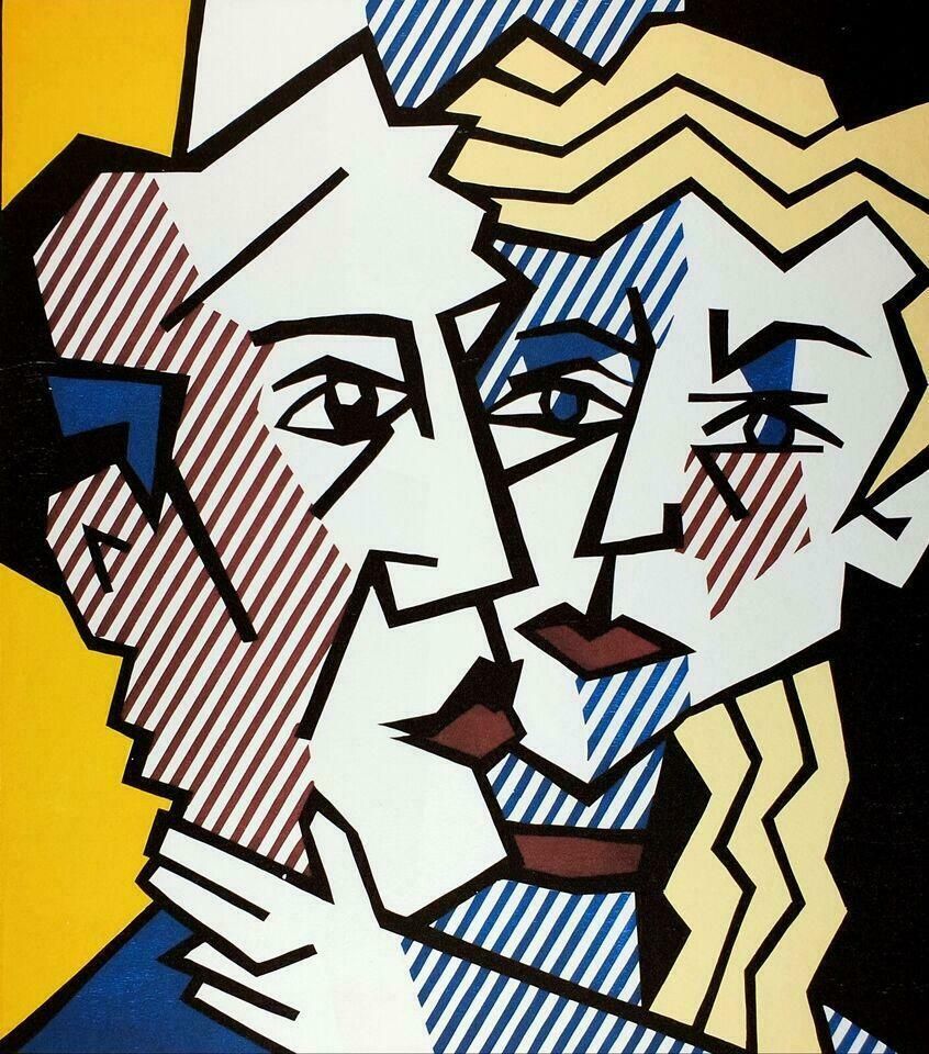 1980s Original Roy Lichtenstein "The Couple" Limited Edition Lithograph