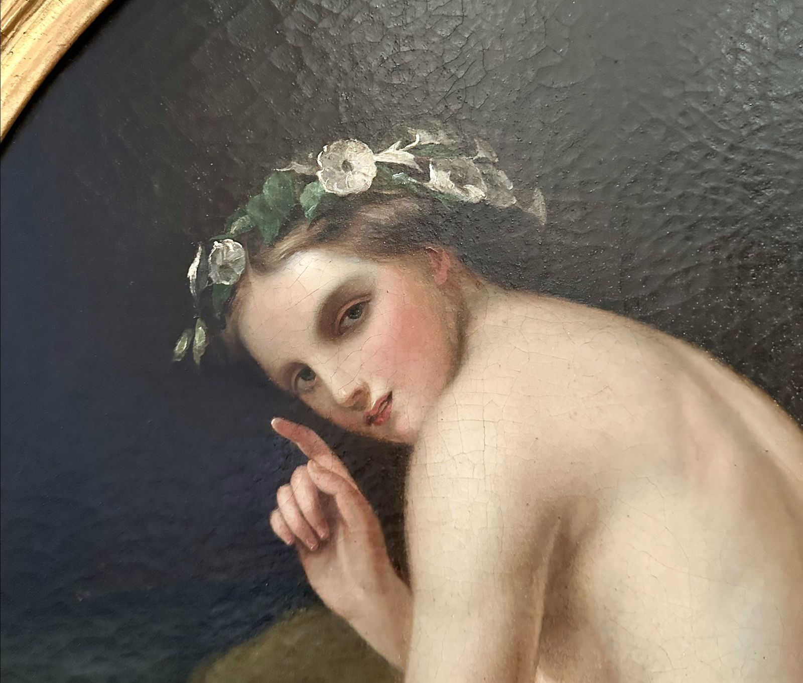 Bathing Beauty   Oil On Canvas   Ernst Friedrich Von Liphart  19th Century photo for sale