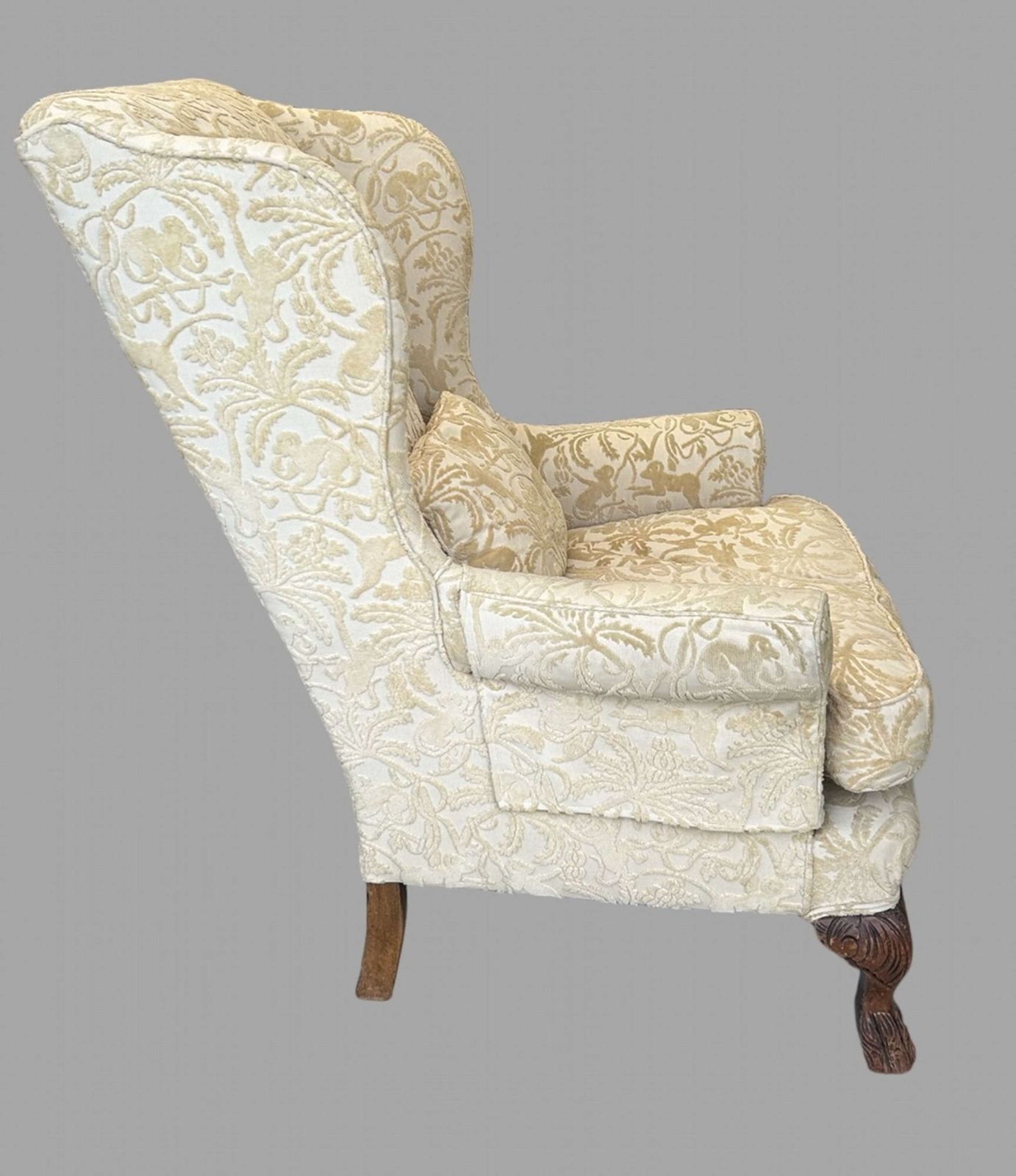 A C1900 Wing Armchair, 1900s, Antique photo for sale