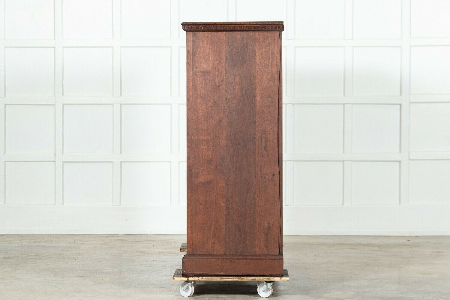 photo for sale Large 19thc English Walnut Apothecary Bank Drawers