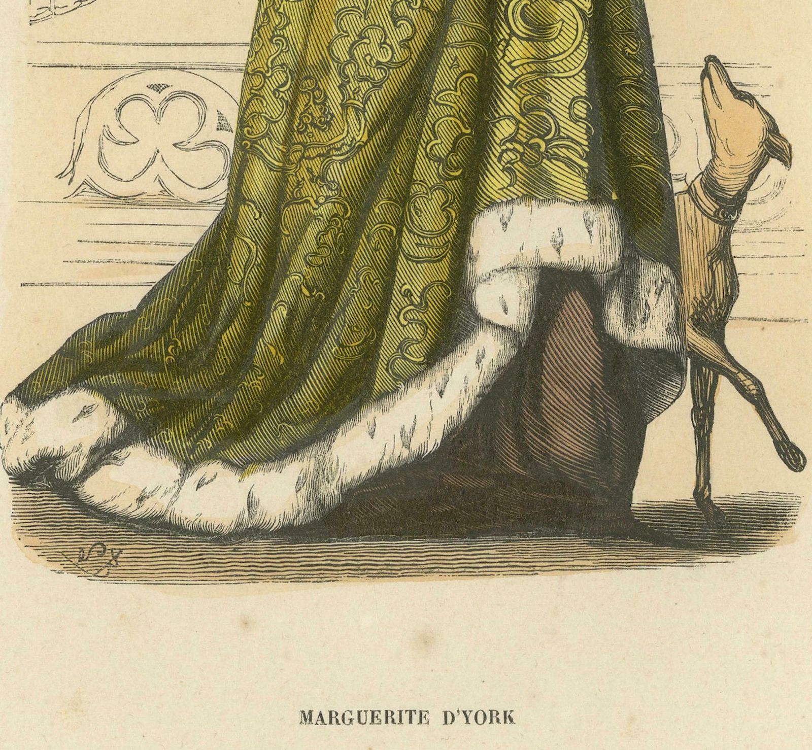 Elegance Of The Past: Margaret Of York In 'Costume Du Moyen âge', 1847 photo furniture