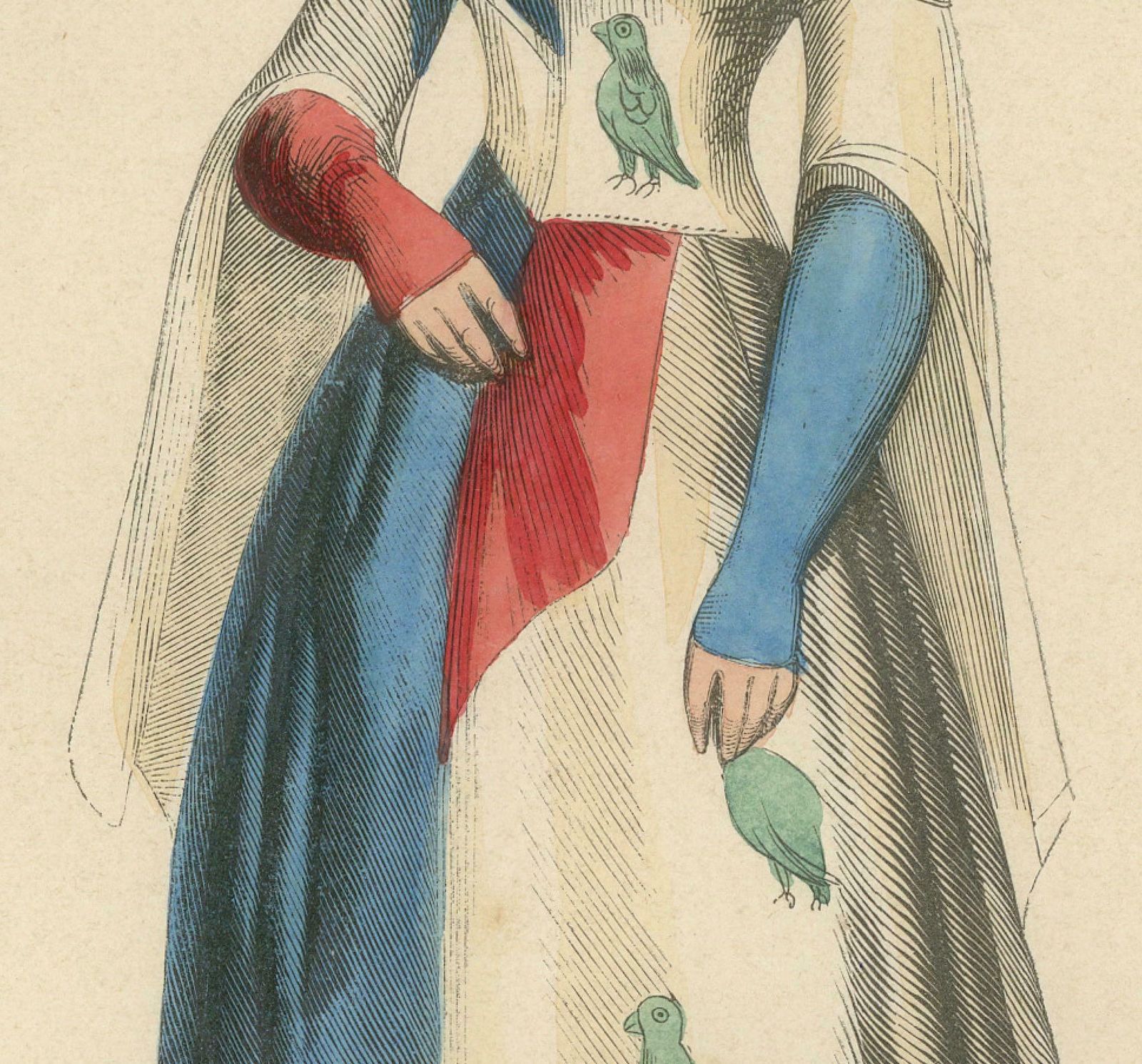 Courtly Refinement: A Lady In Waiting To The Dauphine Of Auvergne, 1847 photo for sale