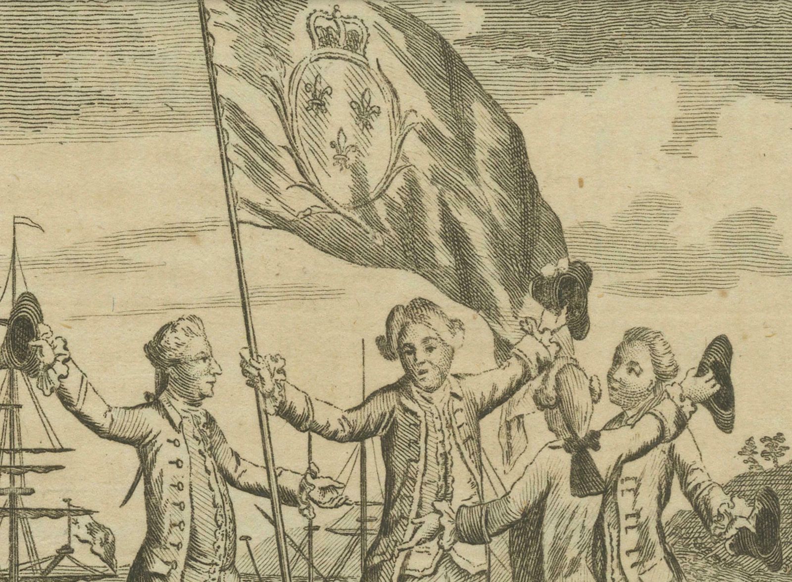 Bougainville's Claim In The Magellan Straits, Circa 1767 £139.44 photo Art