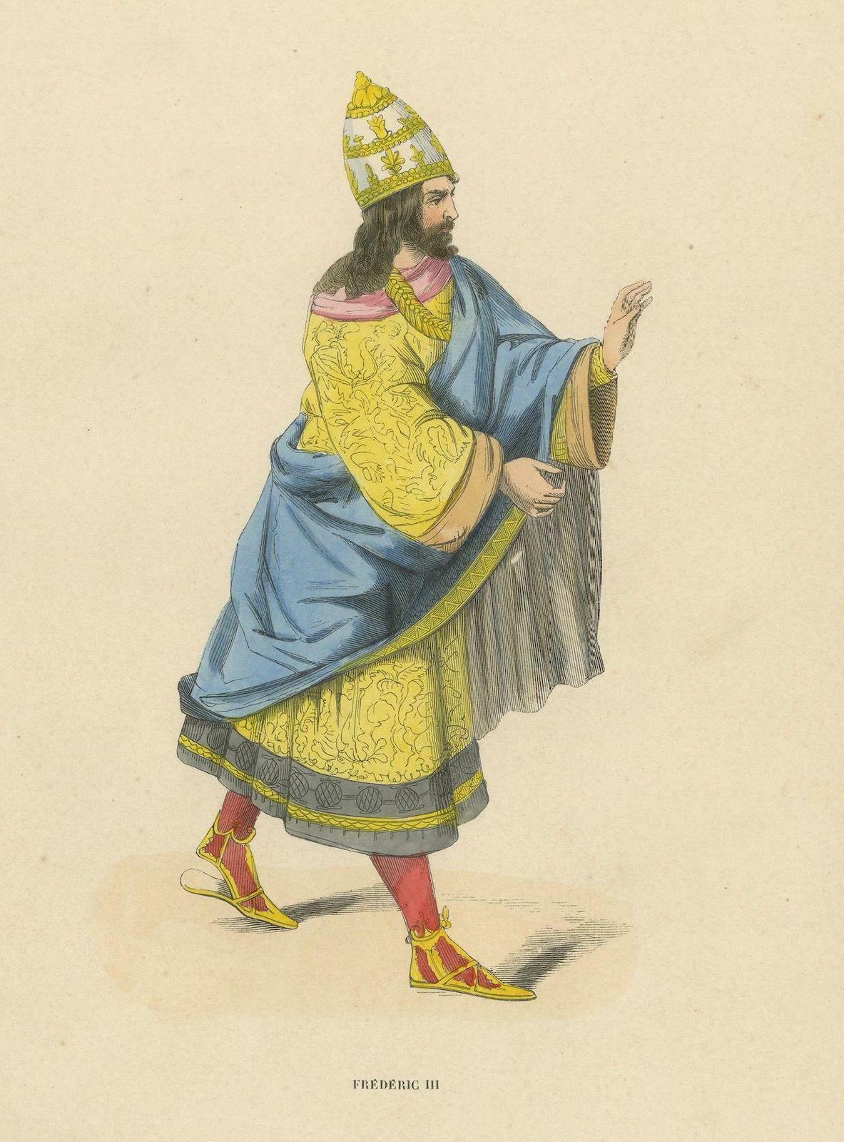 Imperial Majesty: Emperor Frederick III In 'Costume Du Moyen âge, 1847 photo 153.0