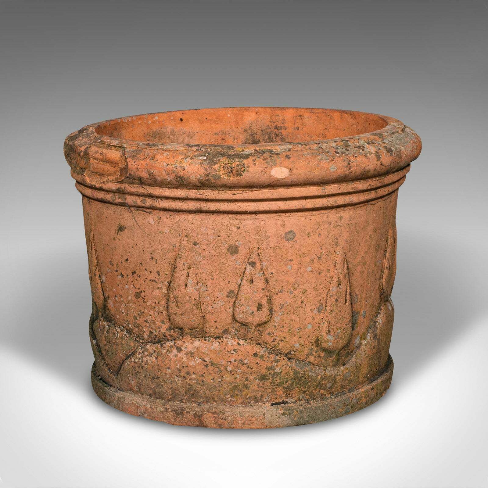 Pair Of Antique Decorative Planters, Italian, Terracotta, Jardiniere, Victorian photo vinterior
