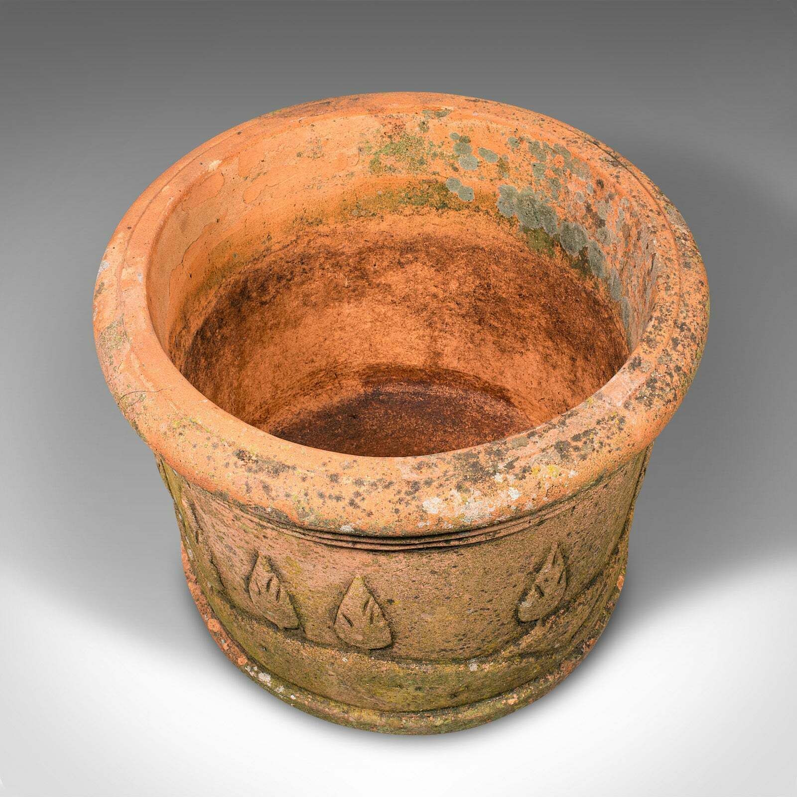 Pair Of Antique Decorative Planters, Italian, Terracotta, Jardiniere, Victorian photo buy