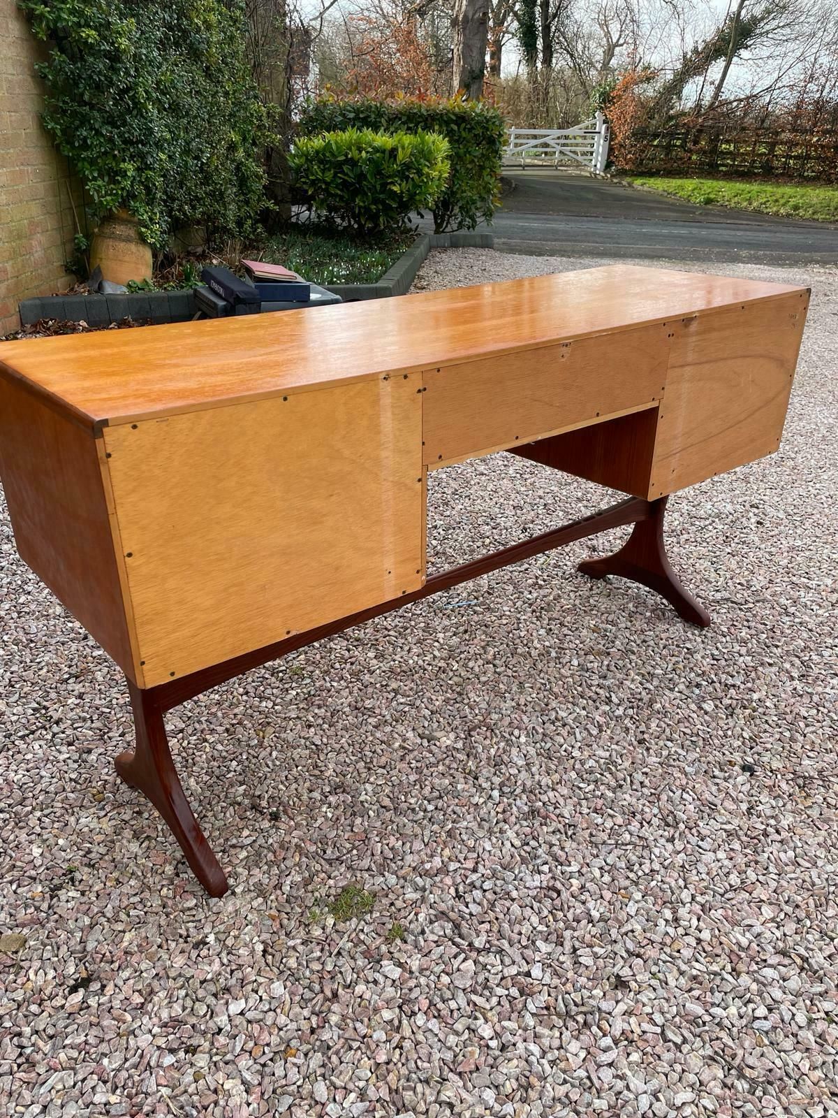 G Plan Fresco Mid Century Teak Desk 60s photo for sale