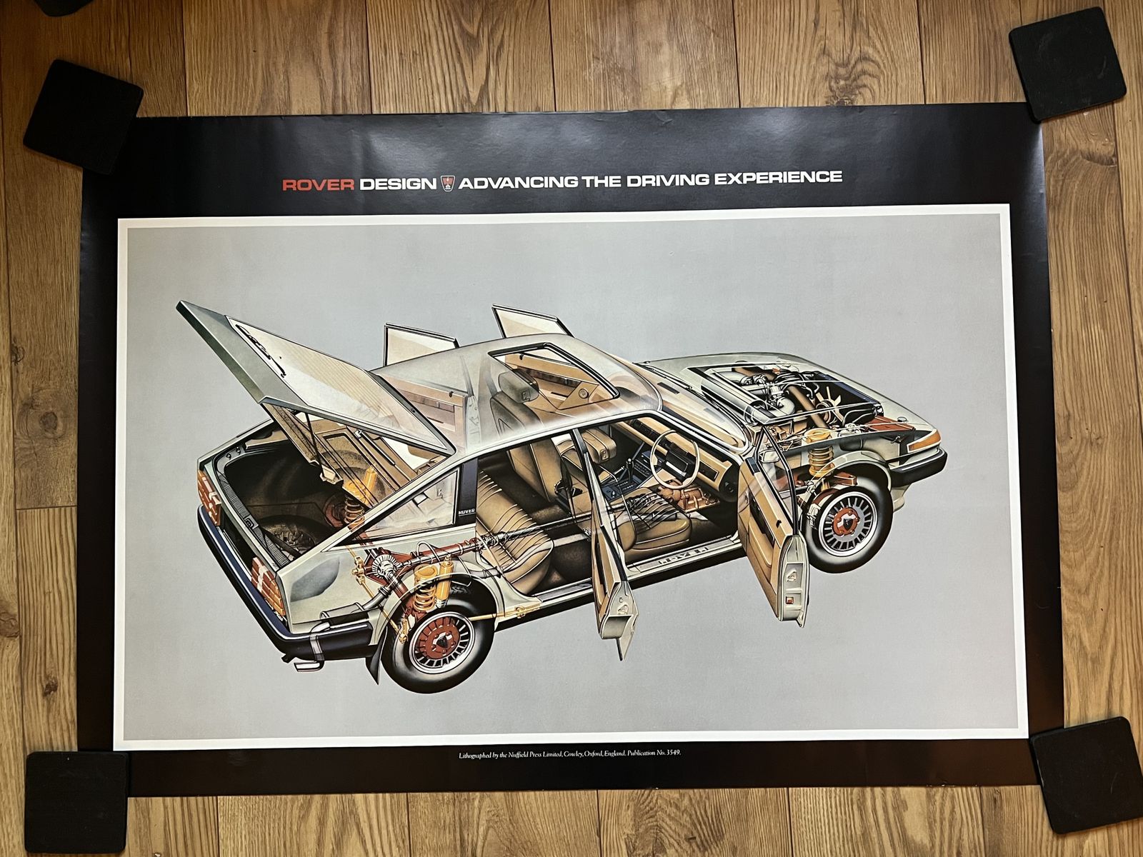 Mid Century Motor Car Posters Nuffield Press Morris Motors photo Art