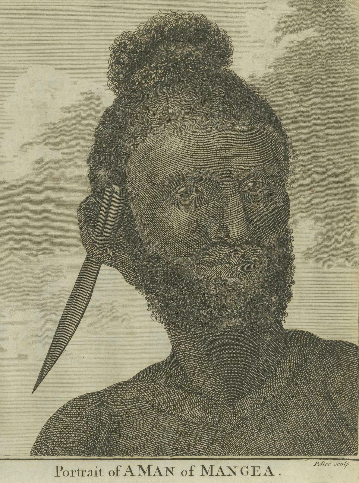 Traditions And Faces Of The Pacific: Boxing In Ha'apai And A Man Of Mangea, 1785 photo vintage