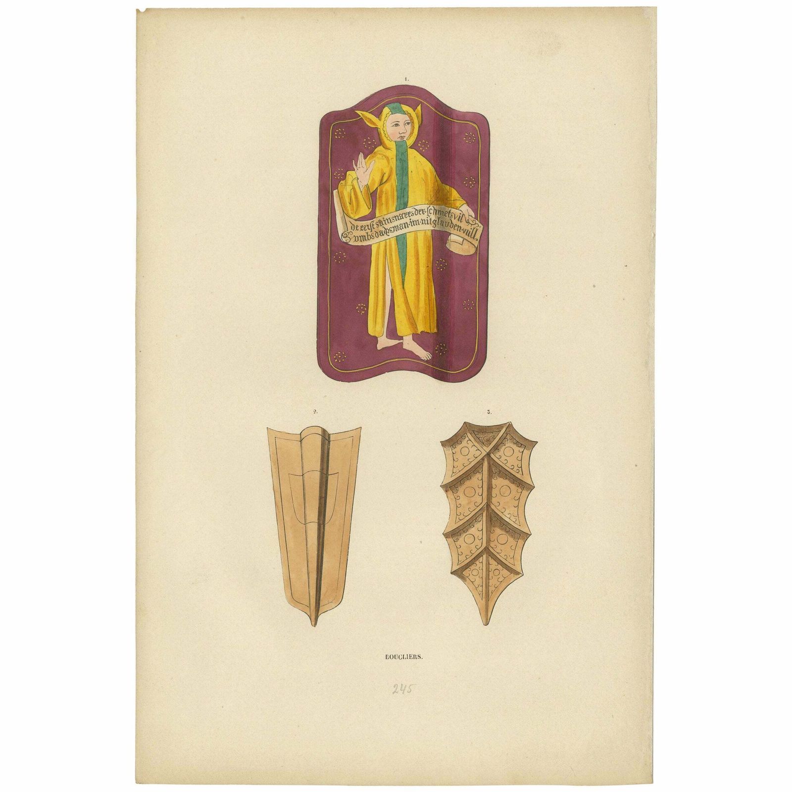 Heraldic Harmony: Shields And Effigies Of Medieval Nobility, 1847