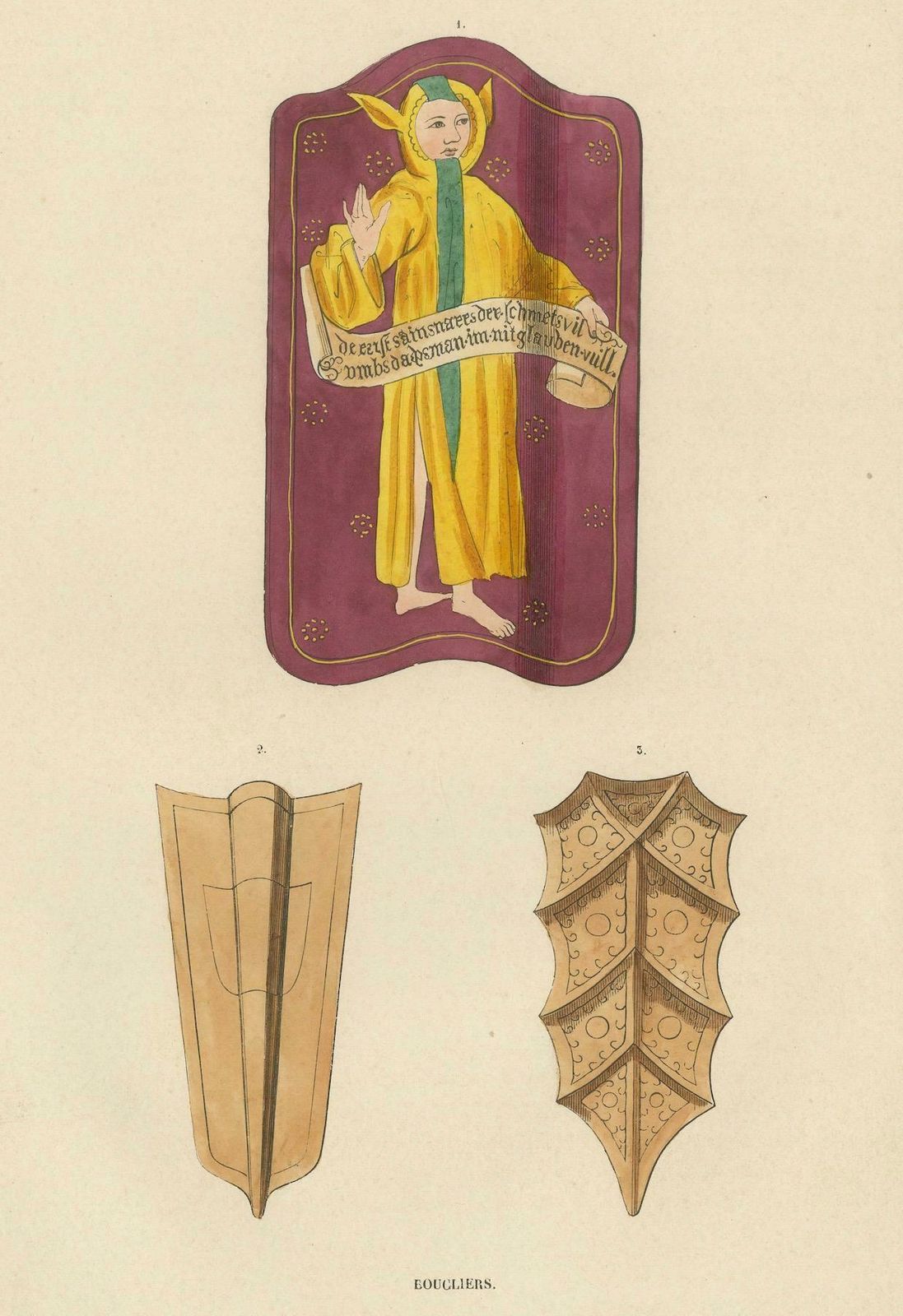 Heraldic Harmony: Shields And Effigies Of Medieval Nobility, 1847 photo Art
