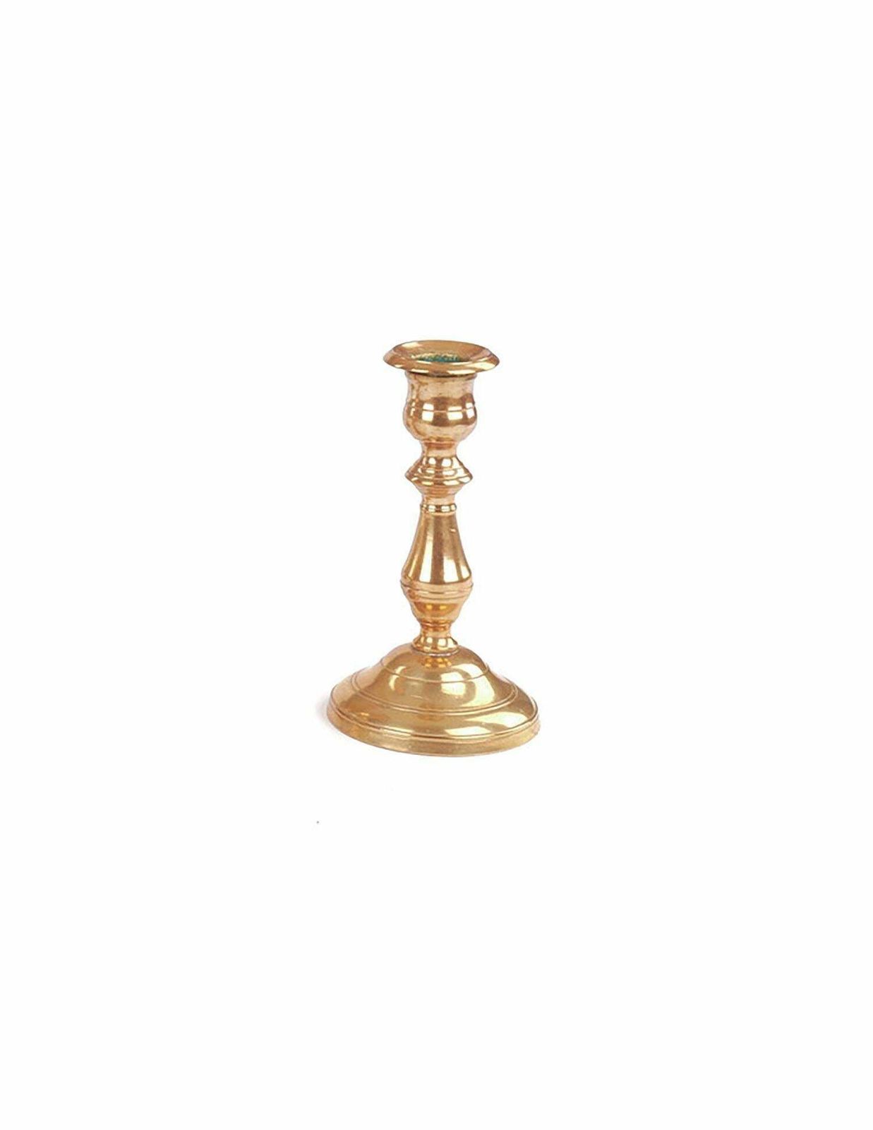 A Set Antique Candelabras Brutalist Menorah Jewish Judaica Golden Candle Holder photo for sale