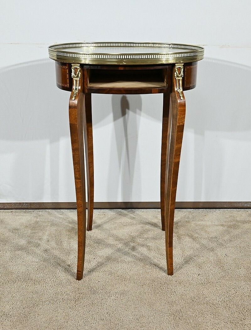 photo vintage Mahogany Living Room Table, Louis XVI Style – Early 20th Century
