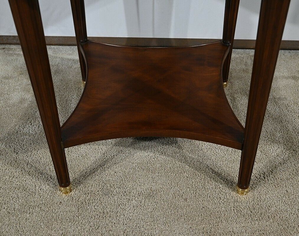 photo for sale Mahogany Bouillotte Table, Louis XVI Style – Late 19th Century