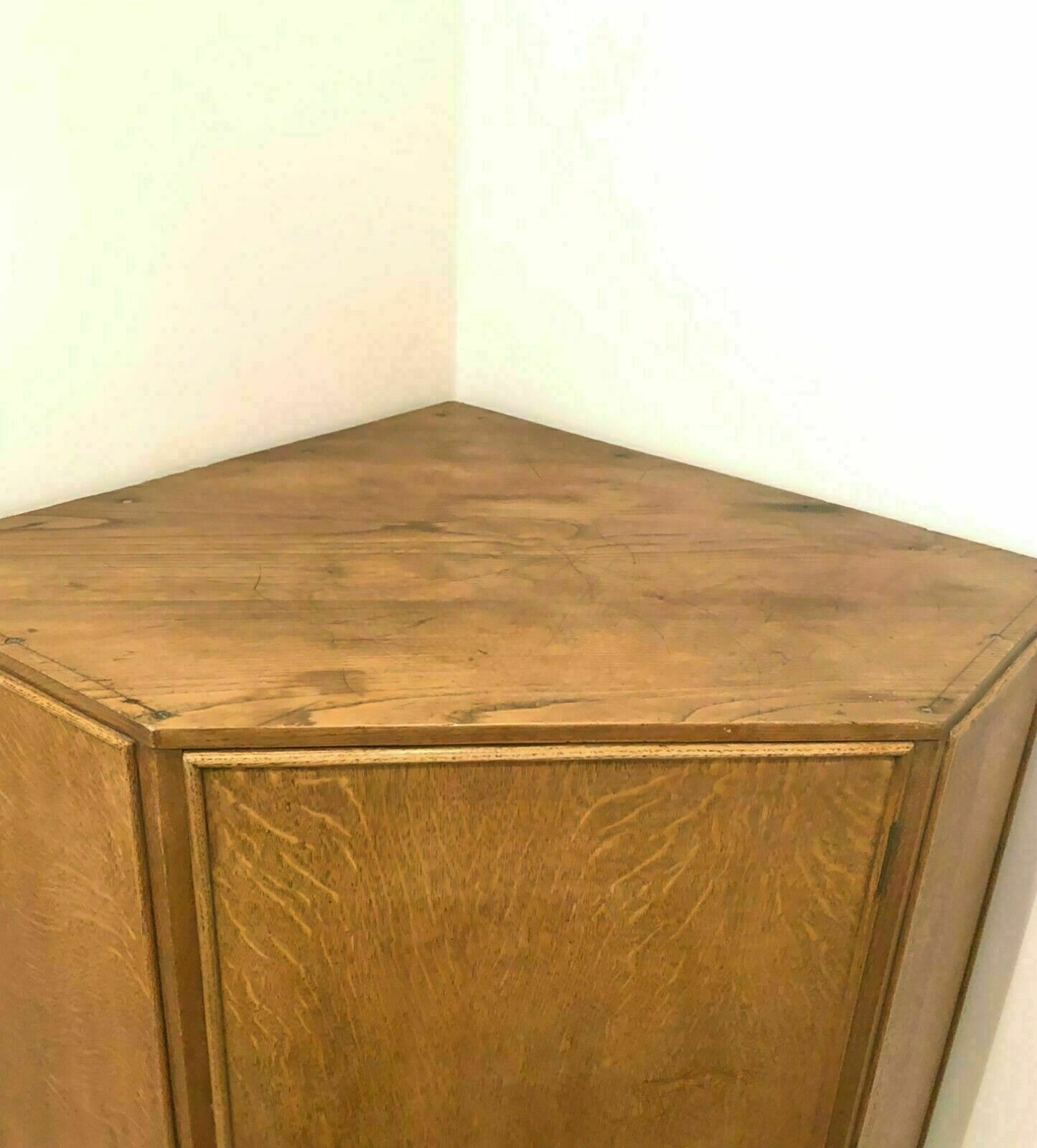 photo furniture Oak Corner Wardrobe By Heals Of London, 1930s